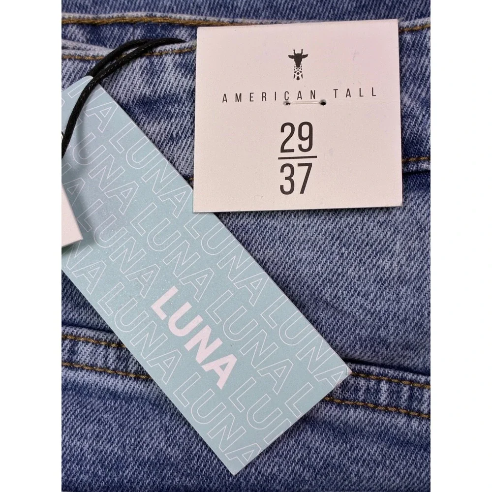 American Tall Luna High Rise Wide Leg Jeans Heritage Faded 29/37 - Picture 6 of 13